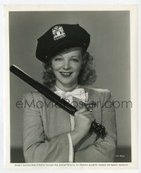 2s174 BUTCH MINDS THE BABY 8.25x10 still '42 portrait of Virginia Bruce with police cap & baton!