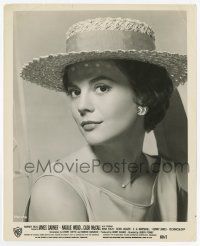 2s189 CASH MCCALL 8.25x10 still '60 head & shoulders portrait of beautiful Natalie Wood with hat!