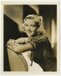 2s194 CECILIA PARKER deluxe 8x10 still '30s sitting backwards on a chair by Clarence Sinclair Bull!