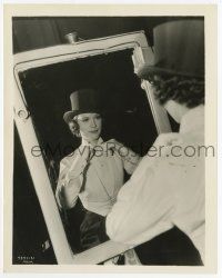 2s292 ELEANOR POWELL 8.25x10.25 still '38 adjusting tie in mirror on set of Broadway Melody of 1938!