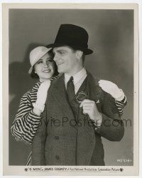2s369 G-MEN 8x10.25 still '35 James Cagney showing his badge by pretty Margaret Lindsay!