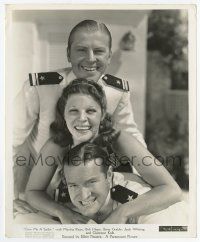 2s362 GIVE ME A SAILOR 8.25x10 still '38 posed portrait of Martha Raye, Bob Hope & Jack Whiting!