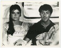 2s383 GRADUATE French 8x10.25 still '68 Dustin Hoffman & Katharine Ross on bus at film's climax!