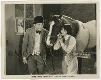 2s420 HOTTENTOT 8x10.25 still '29 Edward Everett Horton & Patsy Ruth Miller by race horse, lost film