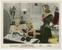 2s032 HOW TO MARRY A MILLIONAIRE color 8x10.25 still '53 Betty Grable, Monroe & Bacall at vanity!