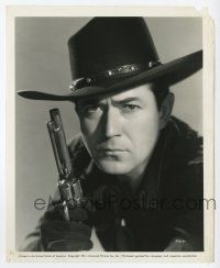 2s475 JOHNNY MACK BROWN 8.25x10 still '41 incredible cowboy portrait with gun by Ray Jones!