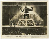 2s494 KING KONG 8.25x10.25 still R42 best image of giant ape chained on stage by huge crowd!
