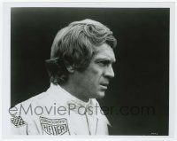 2s520 LE MANS 8x10.25 still '71 head & shoulders profile portrait of race car driver Steve McQueen!