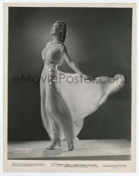 2s548 LORETTA YOUNG 8x10.25 still '39 full-length in beautiful pleated dress in Eternally Yours!