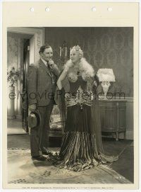 2s568 MAE WEST/FRED STONE 8x11 key book still '35 smiling together on the set of Goin' To Town!
