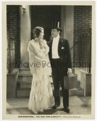 2s579 MAN FROM BLANKLEY'S 8x10.25 still '30 John Barrymore in tuxedo with Loretta Young, lost film!