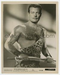 2s581 MAN ON A TIGHTROPE 8x10.25 still '53 c/u of Alex D'Arcy in lion tamer outfit!