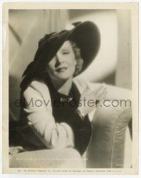 2s592 MARLENE DIETRICH 8x10 still '34 wonderful seated close up with large hat over one eye!