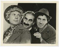 2s602 MARX BROTHERS 8x10.25 still '30s great close portrait of Groucho, Chico & Harpo!
