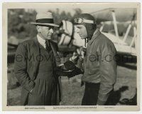 2s641 MURDER IN THE CLOUDS 8x10.25 still '34 pilot Lyle Talbot talking to Henry O'Neill by airplane!