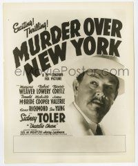 2s643 MURDER OVER NEW YORK 8.25x10 still '40 newspaper ad with Sidney Toler as Charlie Chan!