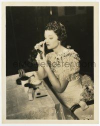 2s652 MYRNA LOY 8x10.25 still '37 putting on her makeup for her next scene with Gable in Parnell!