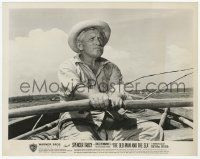 2s679 OLD MAN & THE SEA 8x10.25 still '56 great close up of Spencer Tracy rowing his boat!