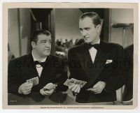 2s688 ONE NIGHT IN THE TROPICS 8x10 still '40 Bud Abbott & Lou Costello counting lots of cash!