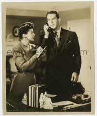 2s704 PARDON MY PAST 8.25x10 still '45 pretty vMarguerite Chapman assists Fred MacMurray with hoax!