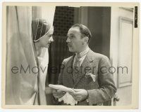 2s726 PLEASURE CRUISE 8x10.25 still '33 Roland Young talks to Genevieve Tobin naked behind curtain!