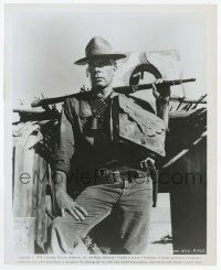2s737 PROFESSIONALS 8.25x10 still R72 wonderful posed portrait of Lee Marvin w/rifle on shoulders!
