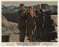 2s042 PROFESSIONALS color 8x10 still '66 Burt Lancaster & Lee Marvin hold Claudia Cardinale hostage!