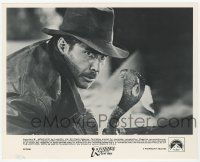 2s743 RAIDERS OF THE LOST ARK 8x10 still '81 close up of Harrison Ford staring down a cobra!