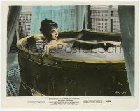 2s046 SOLOMON & SHEBA color 8x10.25 still '59 super sexy Gina Lollobrigida naked in bathtub!