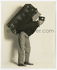 2s860 STRONG BOY deluxe 8x10 still '29 Victor McLaglen holding steamer trunk by Autrey, lost film!
