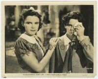 2s895 THOROUGHBREDS DON'T CRY 8x10 still '37 Judy Garland comforts Ronald Sinclair w/ ice on eye!