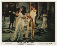 2s054 WAR & PEACE color 8x10 still '56 Audrey Hepburn dancing with Prince Mel Ferrer!