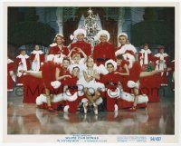2s059 WHITE CHRISTMAS color 8x10 still '54 Crosby, Kaye, Clooney & Vera-Ellen posing with kids!