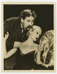 2s975 WHITE WOMAN 8x10.25 still '33 Charles Laughton with walrus mustache & sexy Carole Lombard!