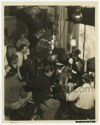 2s977 WIFE, DOCTOR & NURSE candid 8x10 still '37 director Walter Lang & crew filming Loretta Young!