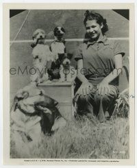2s995 YVONNE DE CARLO 8.25x10 still '46 when she was just 12 years old, with her four dogs!