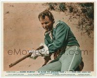 2s003 40 GUNS TO APACHE PASS color English FOH LC '67 great close up of Audie Murphy with rifle!