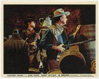 2s019 EL DORADO color English FOH LC '67 John Wayne & James Caan with rifles behind barrels!
