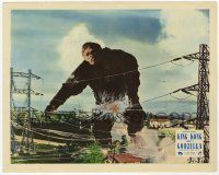 2s036 KING KONG VS. GODZILLA color English FOH LC '63 special FX scene w/ape breaking power lines!