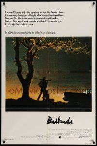 2t087 BADLANDS 1sh '74 Terrence Malick's cult classic, Martin Sheen & Sissy Spacek!
