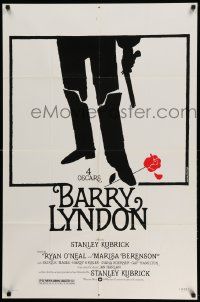 2t095 BARRY LYNDON awards 1sh '75 Stanley Kubrick, Ryan O'Neal, great art by Joineau Bourduge!