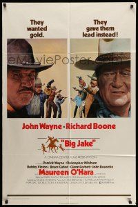 2t116 BIG JAKE 1sh '71 Richard Boone wanted gold but John Wayne gave him lead instead!