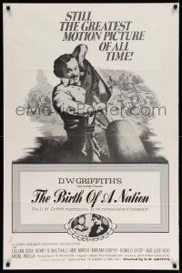 2t123 BIRTH OF A NATION 1sh R70 D.W. Griffith's classic post-Civil War tale of the Ku Klux Klan!