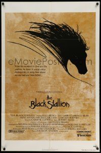 2t127 BLACK STALLION 1sh '79 Kelly Reno, Teri Garr, Carroll Ballard, great horse artwork!