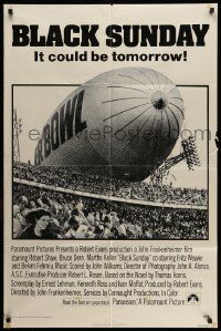 2t128 BLACK SUNDAY int'l 1sh '77 Goodyear Blimp zeppelin disaster at the Super Bowl!