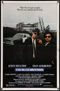 2t140 BLUES BROTHERS 1sh '80 John Belushi & Dan Aykroyd are on a mission from God!
