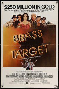 2t151 BRASS TARGET 1sh '78 Sophia Loren, George Kennedy & Max Von Sydow search for Nazi gold!