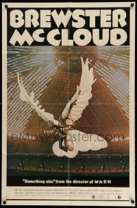2t153 BREWSTER McCLOUD style B 1sh '71 Robert Altman, Bud Cort w/wings in the Astrodome!