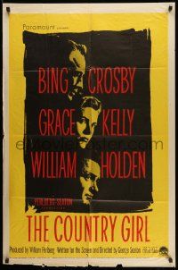 2t240 COUNTRY GIRL 1sh '54 Grace Kelly, Bing Crosby, William Holden, by Clifford Odets!