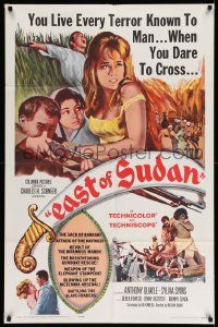 2t309 EAST OF SUDAN 1sh '64 Anthony Quayle, Sylvia Syms, first Jenny Agutter!